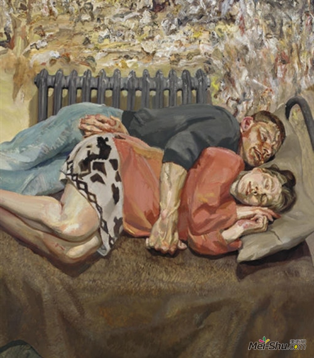 卢西安·弗洛伊德(Lucian Freud)高清作品《Ib and her Husband》