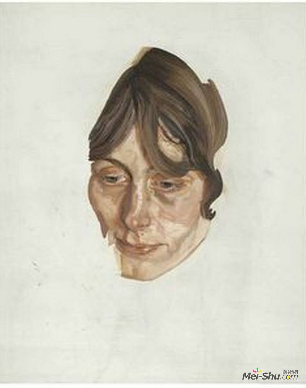 卢西安·弗洛伊德(Lucian Freud)高清作品《女孩的头》