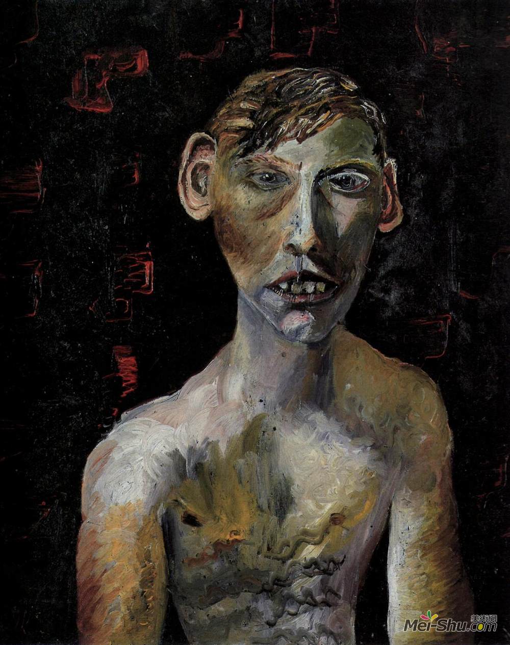 卢西安·弗洛伊德(Lucian Freud)高清作品《疏散男孩》