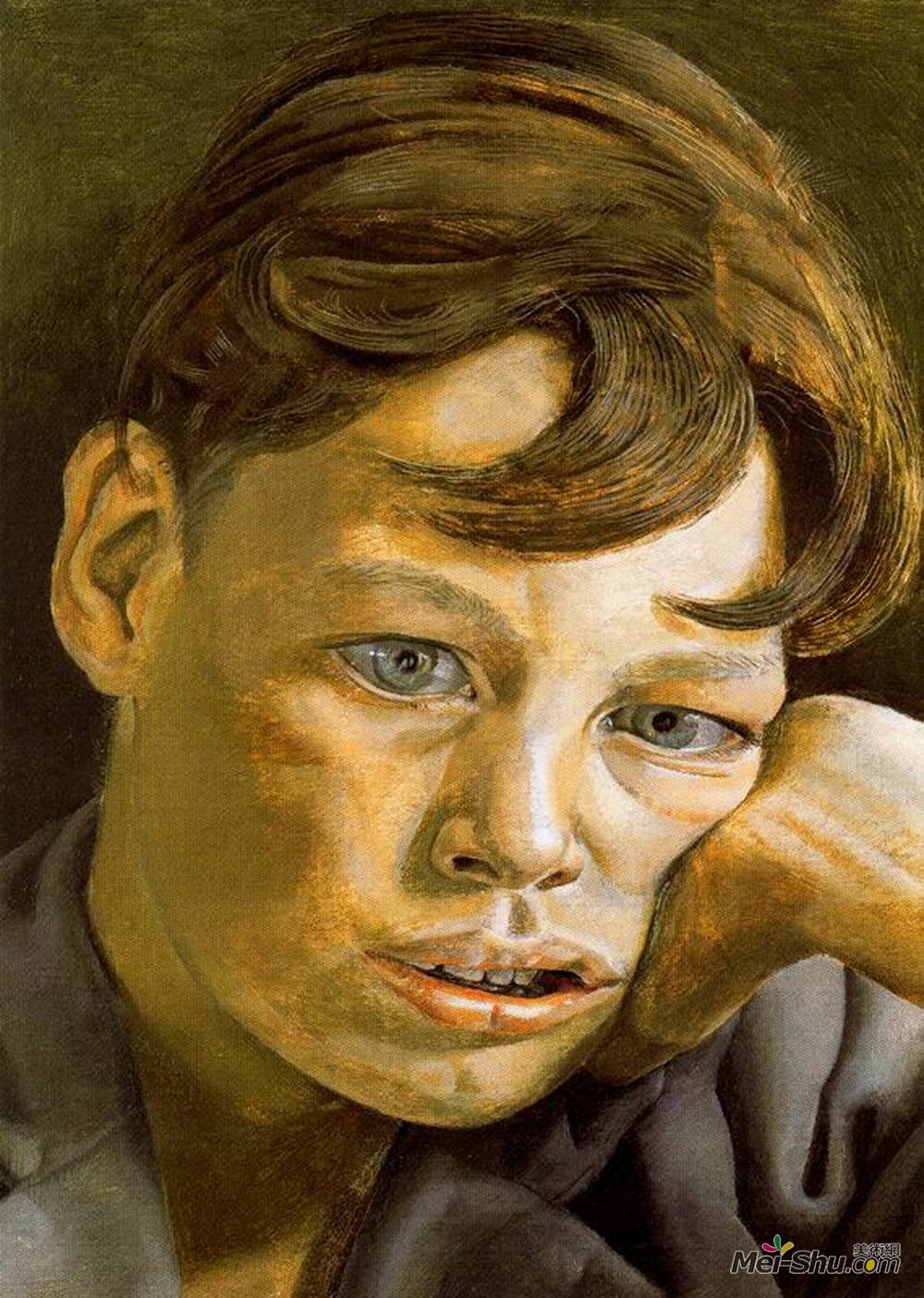 《男孩的头》卢西安·弗洛伊德(lucian freud)高清作品欣赏