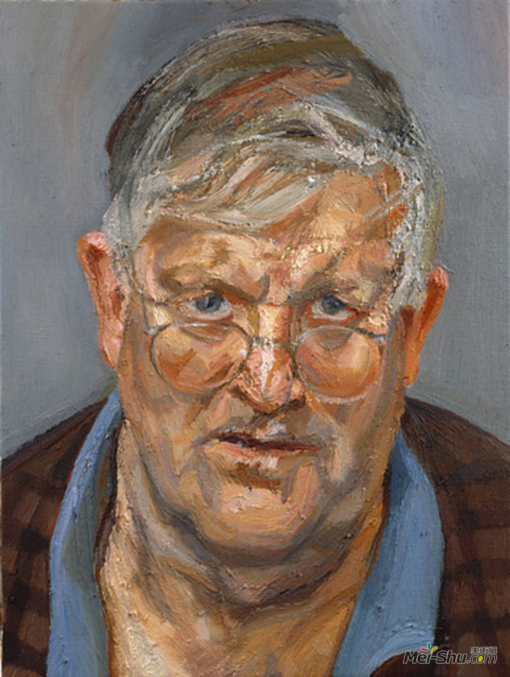 卢西安·弗洛伊德(Lucian Freud)高清作品《戴维霍克尼》