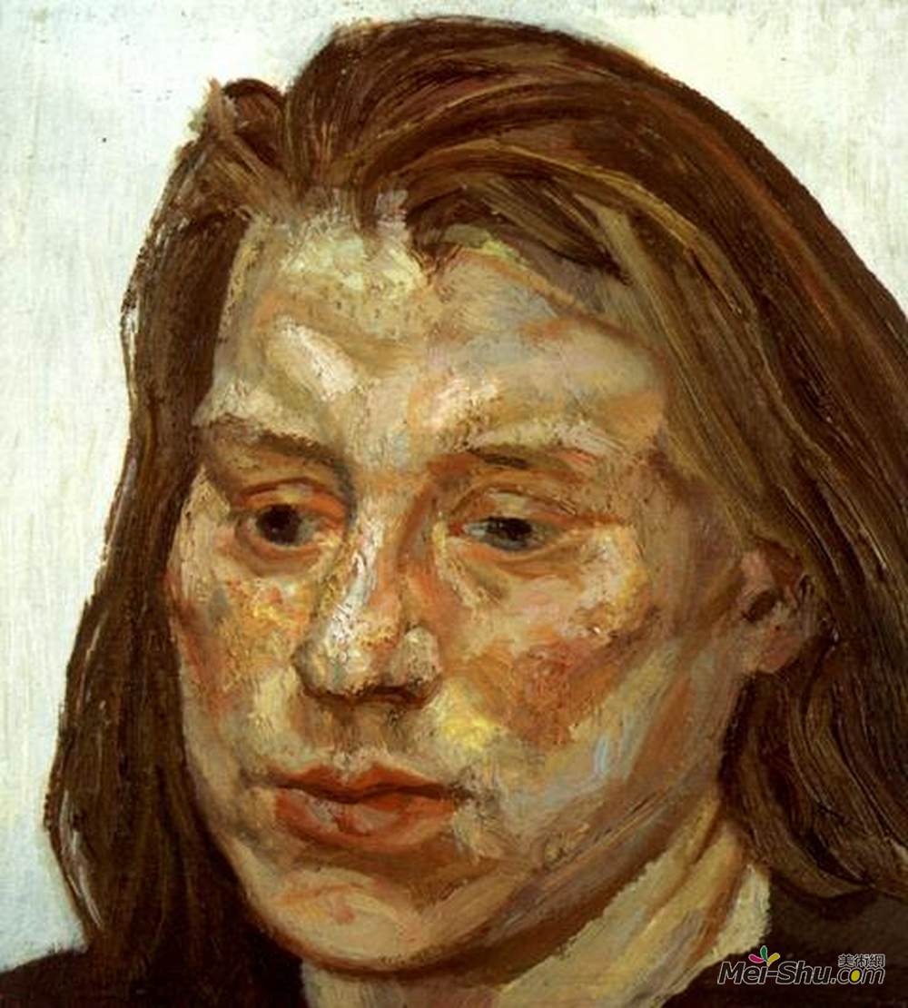 卢西安·弗洛伊德(Lucian Freud)高清作品《Portrait of Ib》