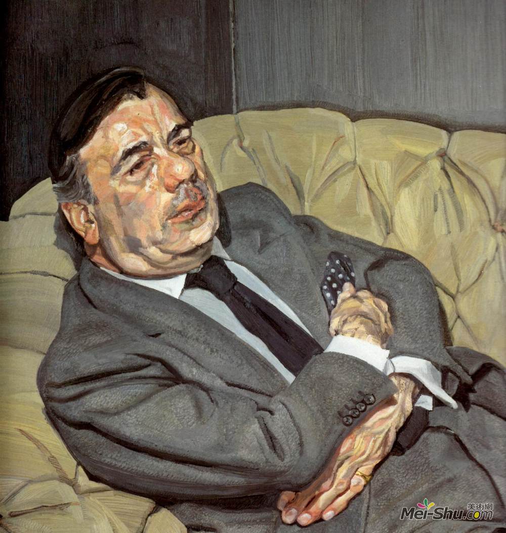 卢西安·弗洛伊德(Lucian Freud)高清作品《半睡半醒的家伙》