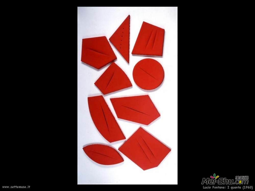 卢齐欧·封塔纳(Lucio Fontana)高清作品《多少钱》