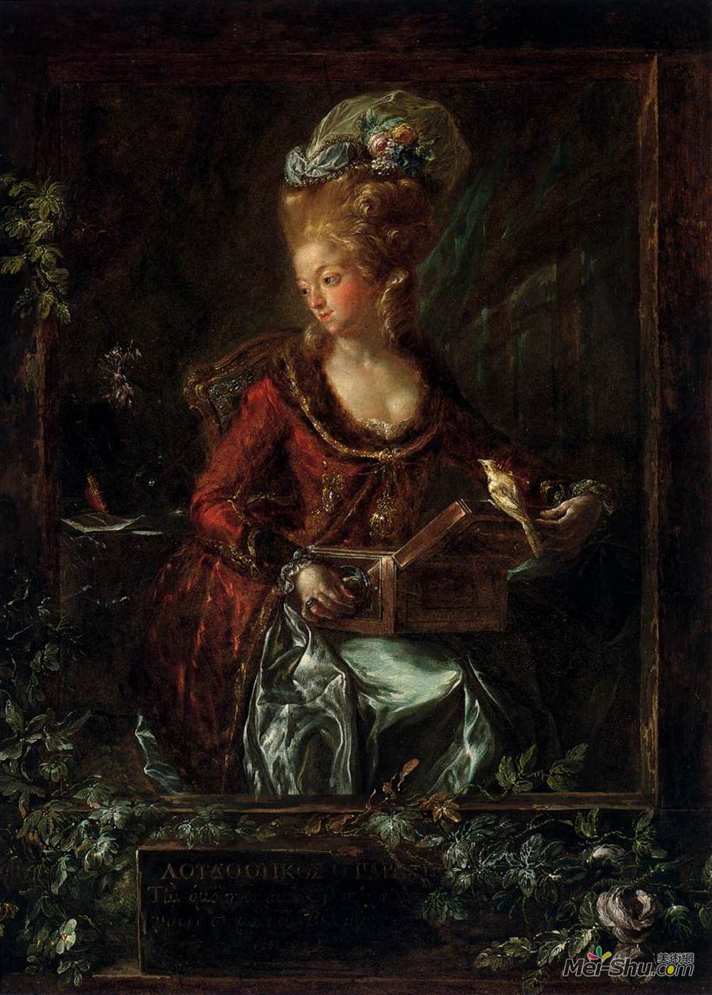 路易斯·帕瑞特·阿卡萨(Luis Paret y Alcazar)高清作品《Maria de las Nieves Micaela Fourdinier》