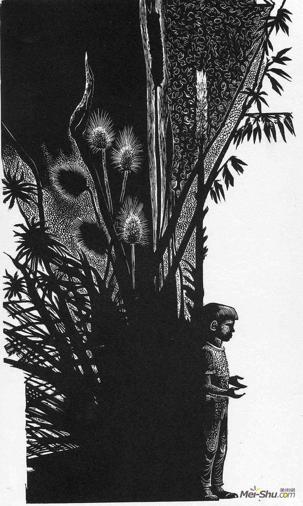 林德·沃德(Lynd Ward)高清作品《无花男孩》