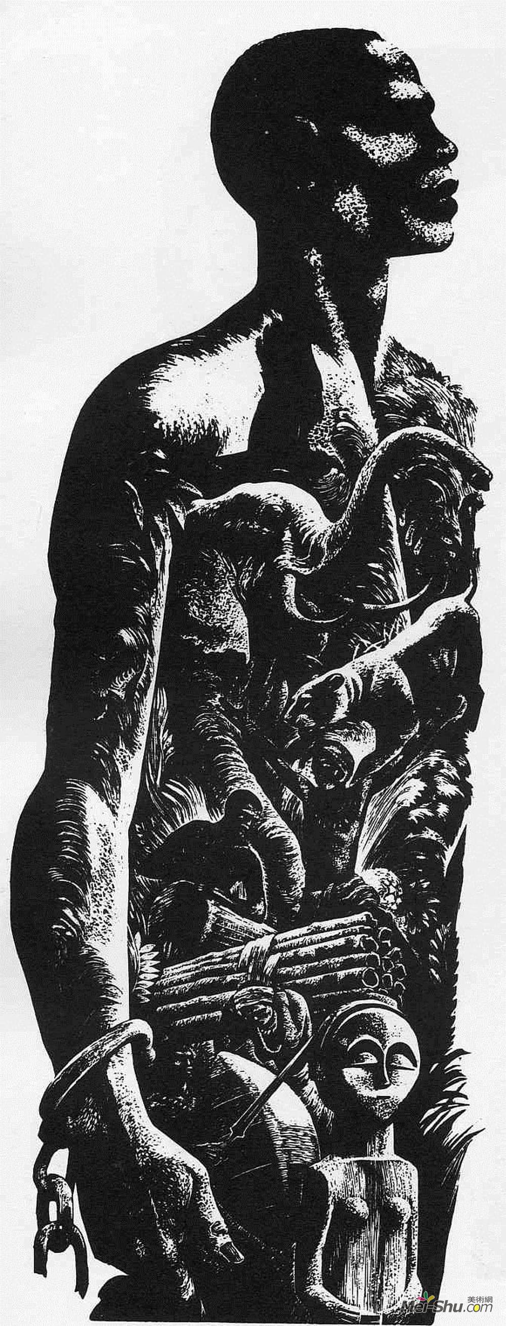 林德·沃德(Lynd Ward)高清作品《巨人》