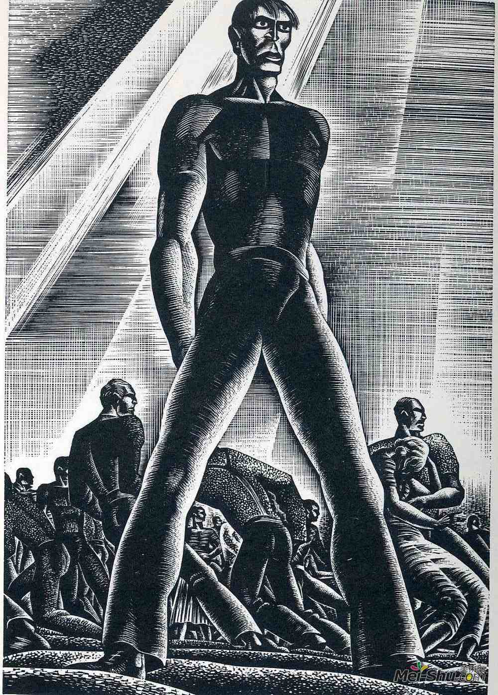 林德·沃德(Lynd Ward)高清作品《狂野朝圣》