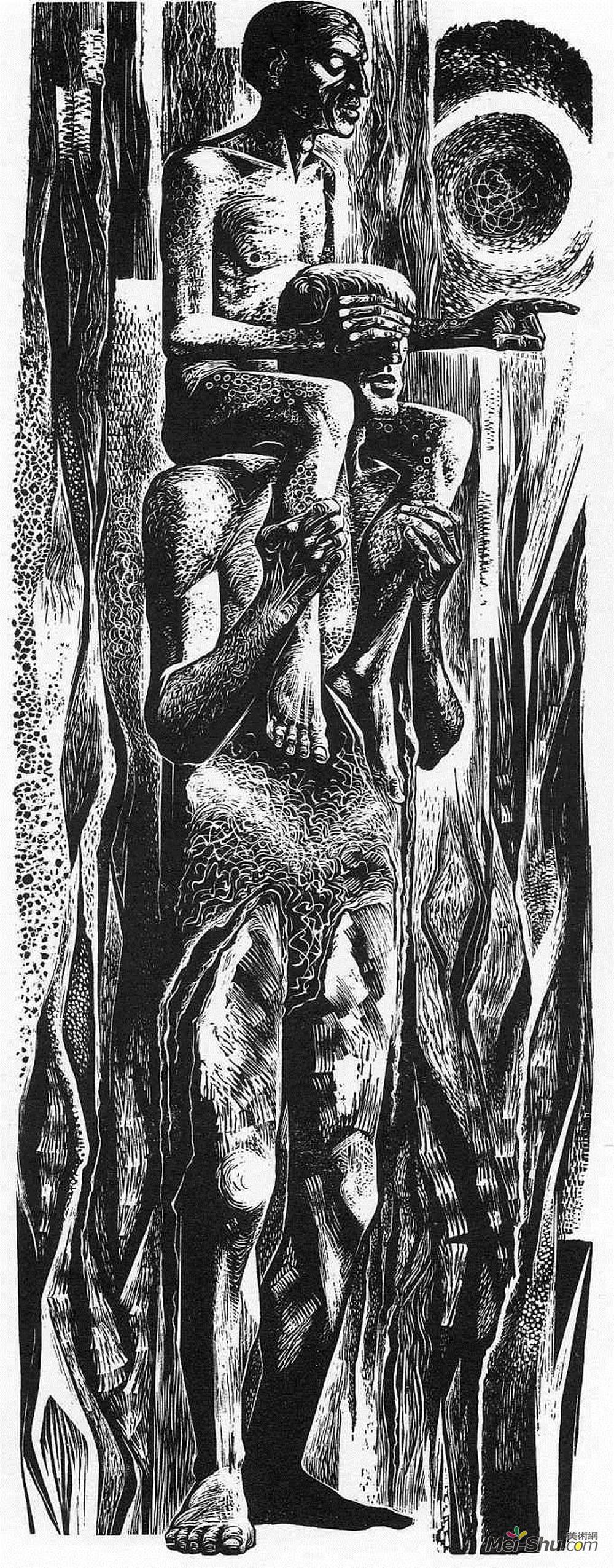 林德·沃德(Lynd Ward)高清作品《芋头男》