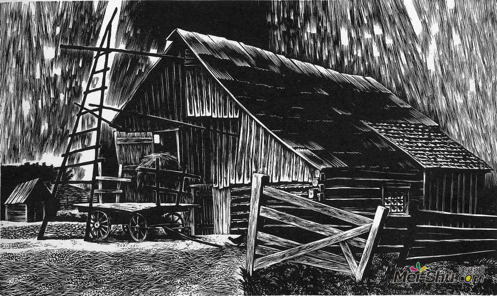 林德·沃德(Lynd Ward)高清作品《星期日阿尔戈马》