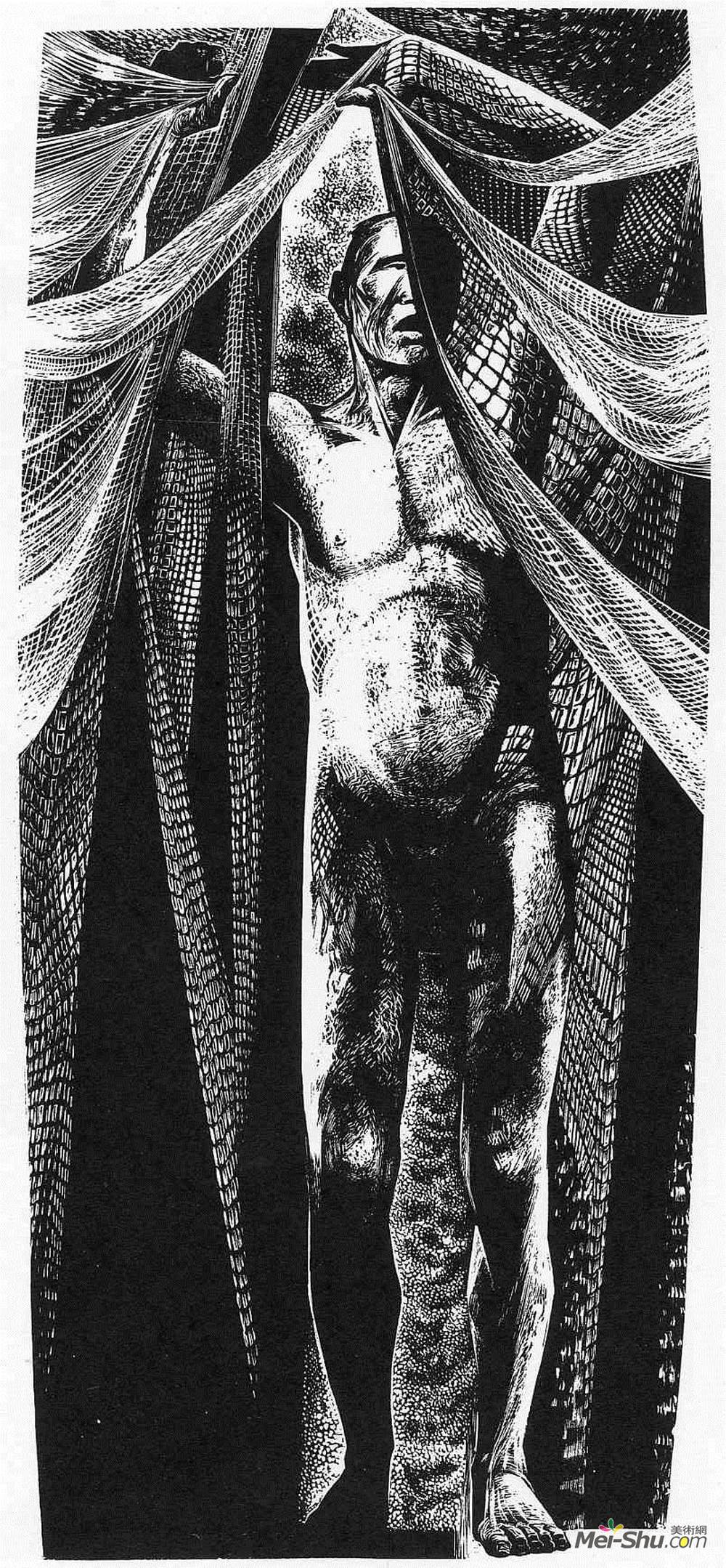 林德·沃德(Lynd Ward)高清作品《网》