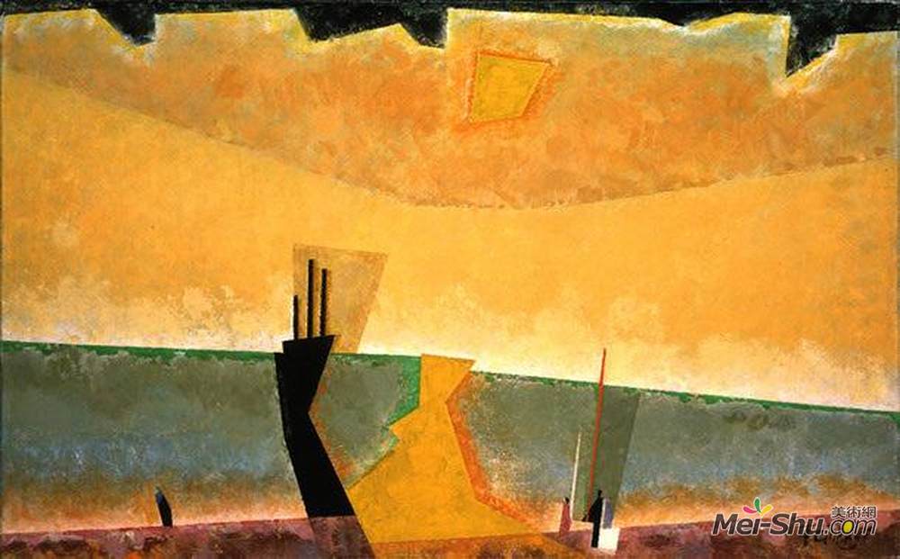 莱昂内尔·法宁格(Lyonel Feininger)高清作品《风暴酿造》