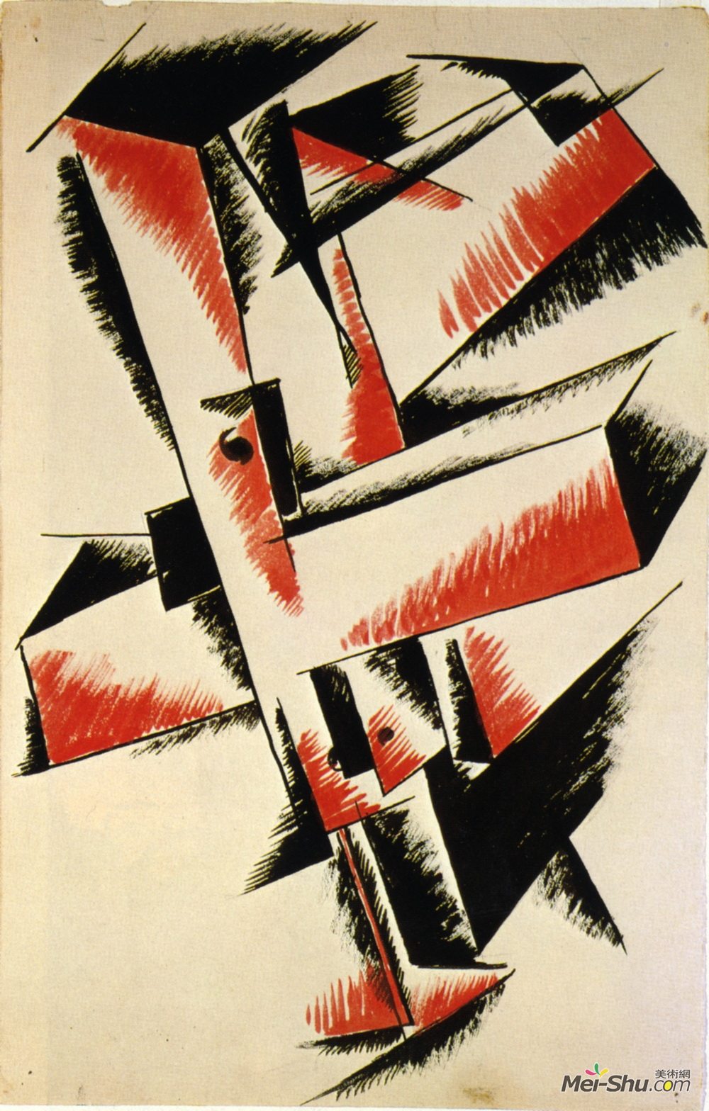 柳博芙·波波娃(Lyubov Popova)高清作品《空间力量建设》