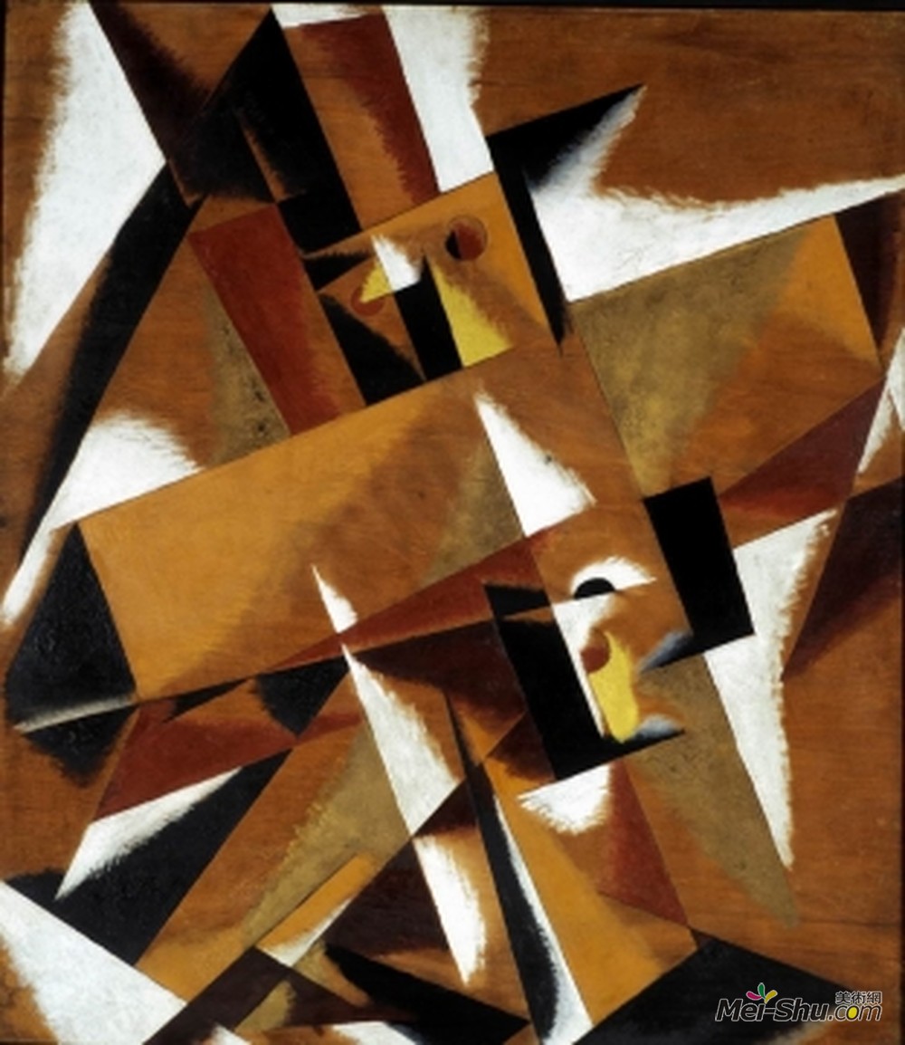 柳博芙·波波娃(Lyubov Popova)高清作品《空间力量建设》