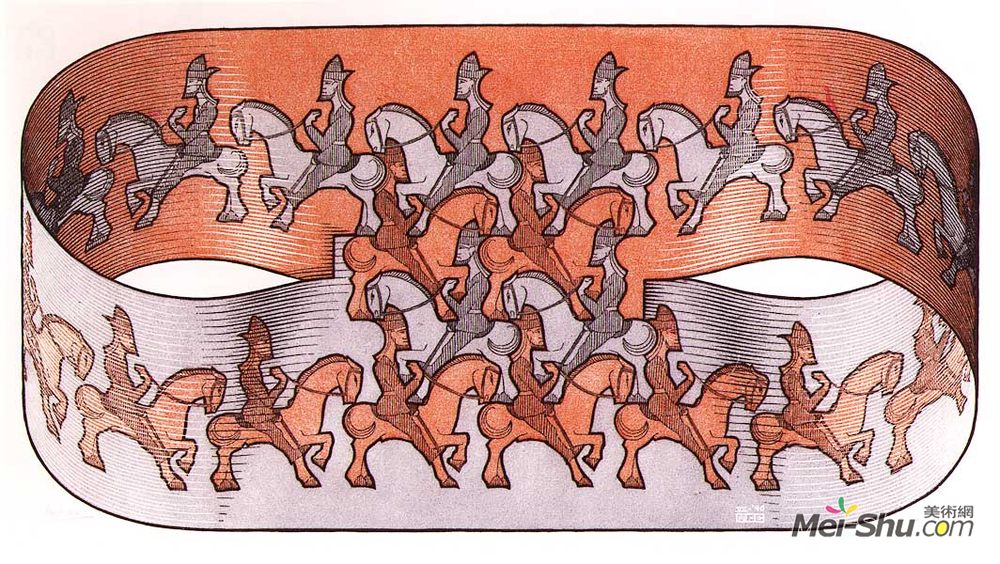 莫里兹·柯尼利斯·艾雪(M.C. Escher)高清作品《骑手》