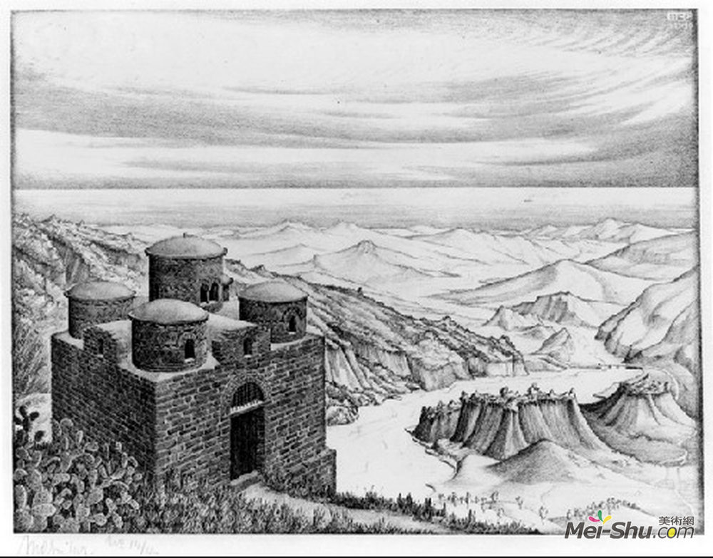 莫里兹·柯尼利斯·艾雪(M.C. Escher)高清作品《未检测到》