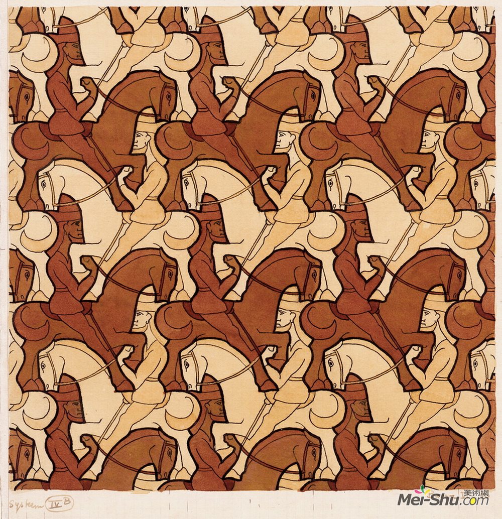 莫里兹·柯尼利斯·艾雪(M.C. Escher)高清作品《骑手》