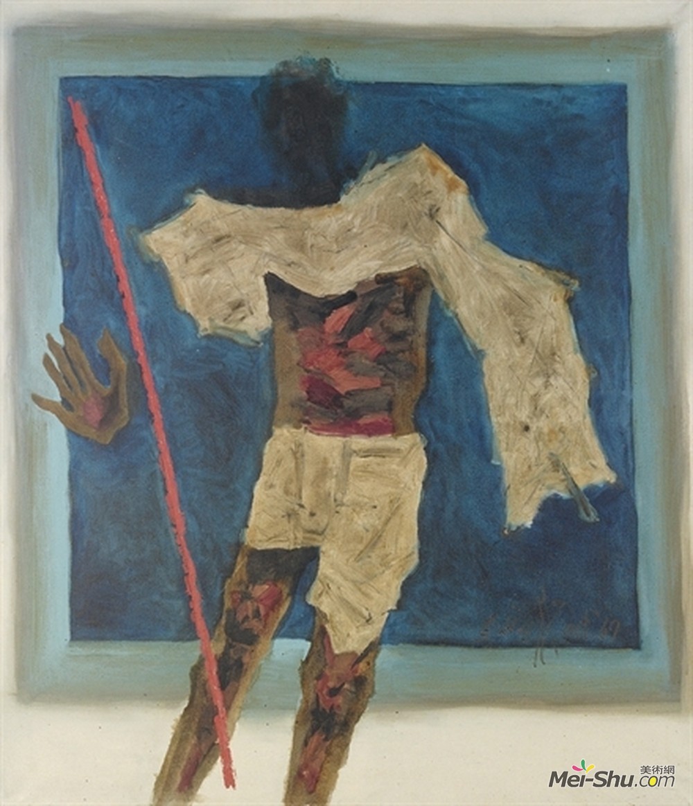 胡森(M.F. Husain)高清作品《甘地-和平之人》