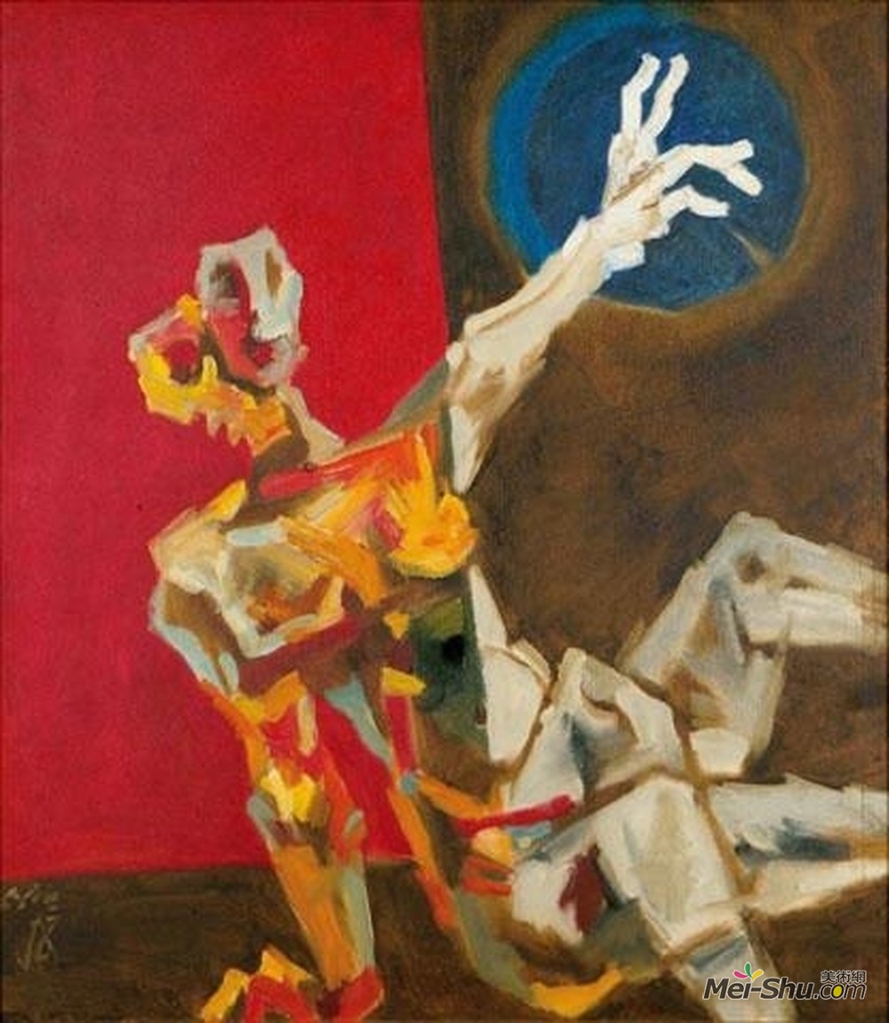 胡森(M.F. Husain)高清作品《无题》