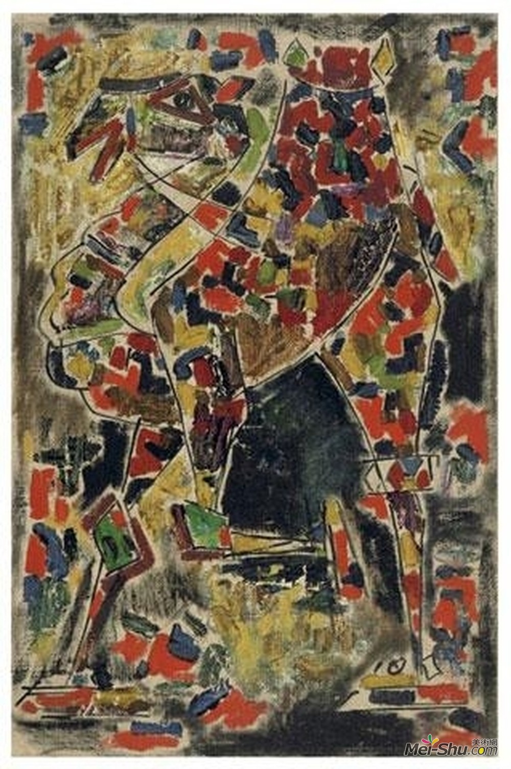 胡森(M.F. Husain)高清作品《骆驼》