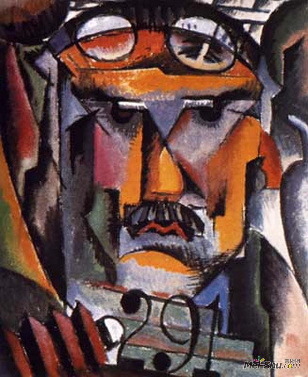 曼·雷(Man Ray)高清作品《阿尔弗雷德·斯蒂格里茨画像》
