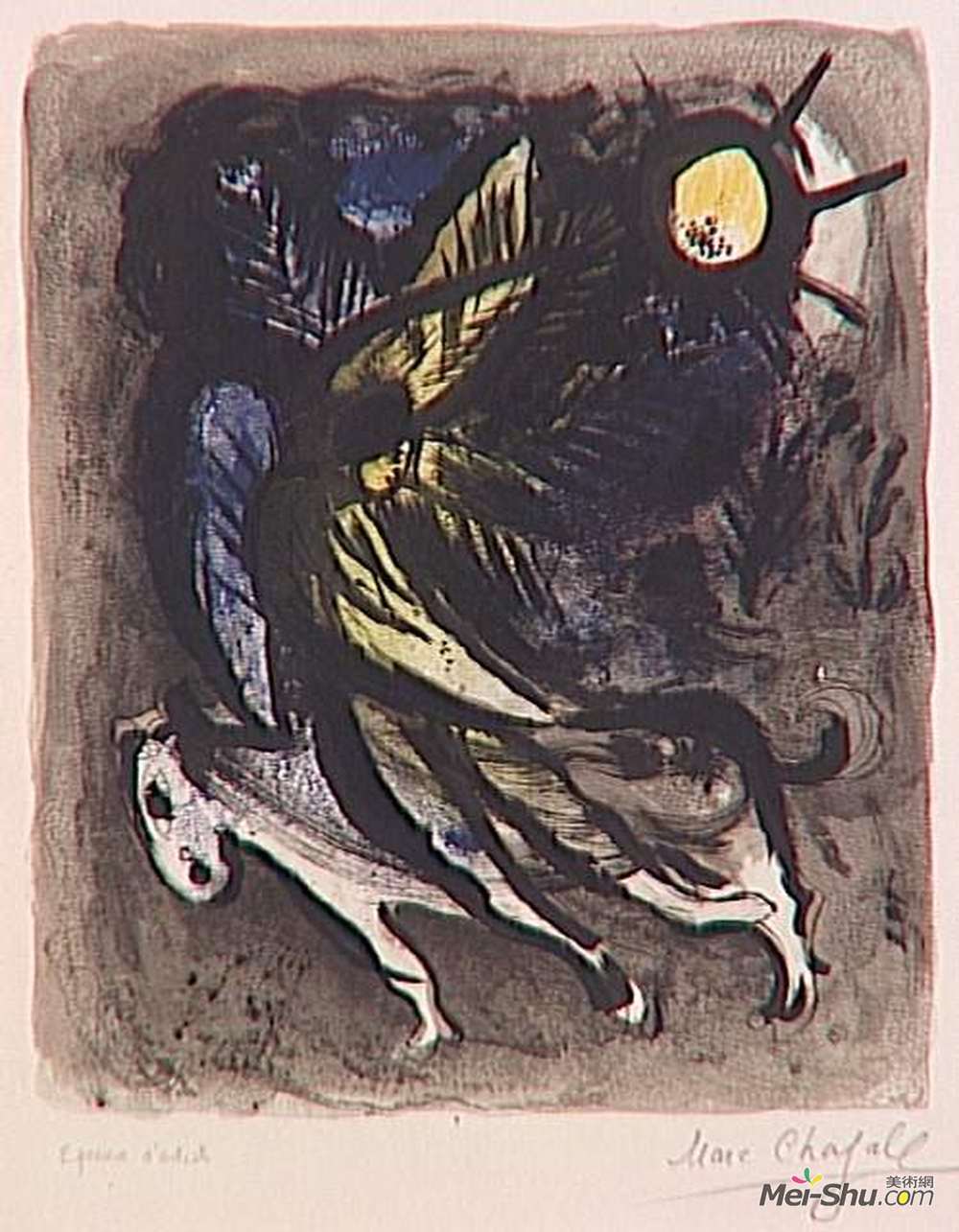 马克·夏加尔(Marc Chagall)高清作品《天使》