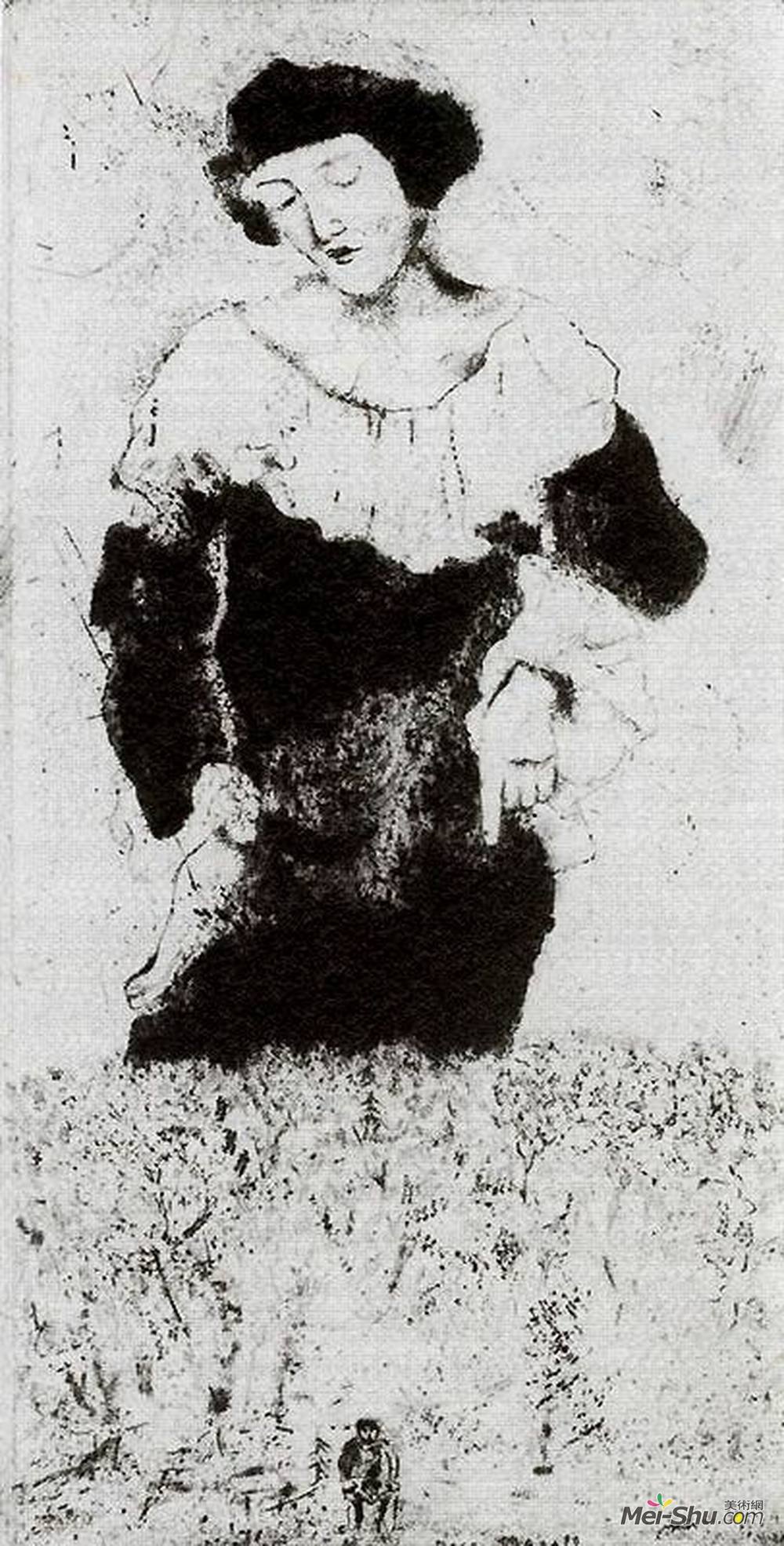 马克·夏加尔(Marc Chagall)高清作品《贝拉》