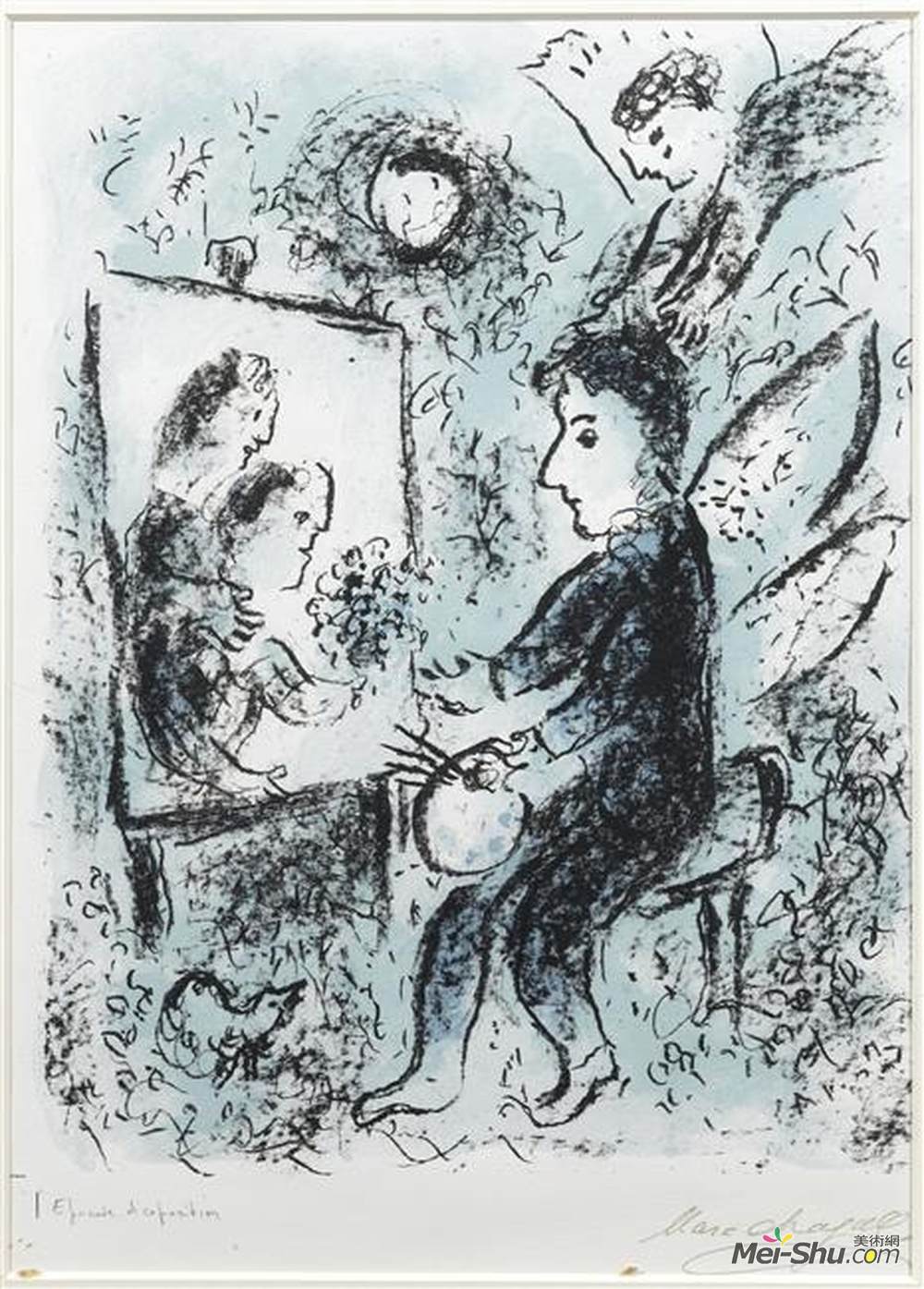 马克·夏加尔(Marc Chagall)高清作品《明晰》