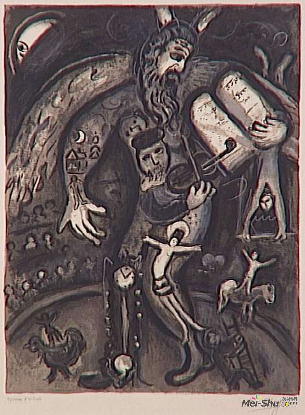 马克·夏加尔(Marc Chagall)高清作品《作文》
