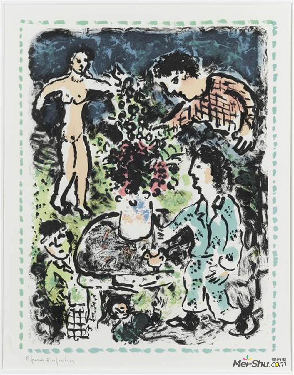 马克·夏加尔(Marc Chagall)高清作品《农村聚居》