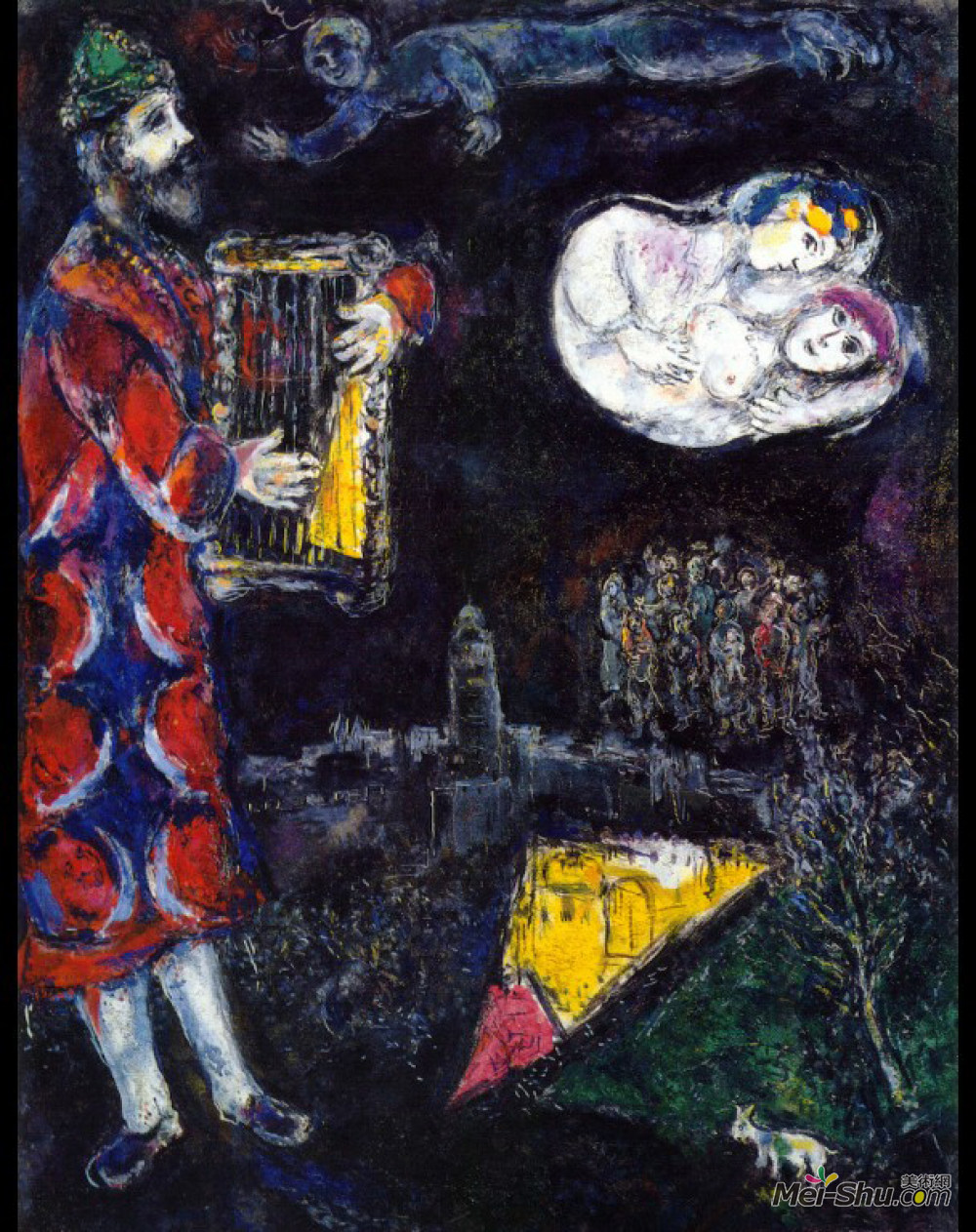 《戴维王塔》马克·夏加尔(marc chagall)高清作品欣赏