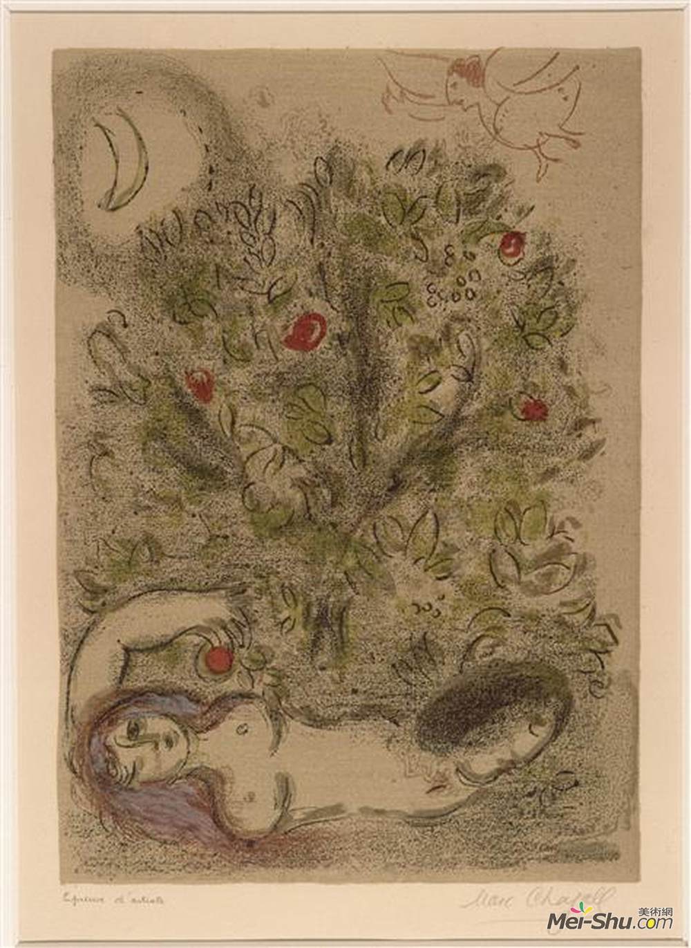马克·夏加尔(Marc Chagall)高清作品《天堂》