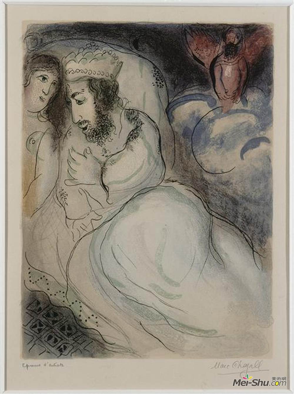 马克·夏加尔(Marc Chagall)高清作品《莎拉和亚比米勒》