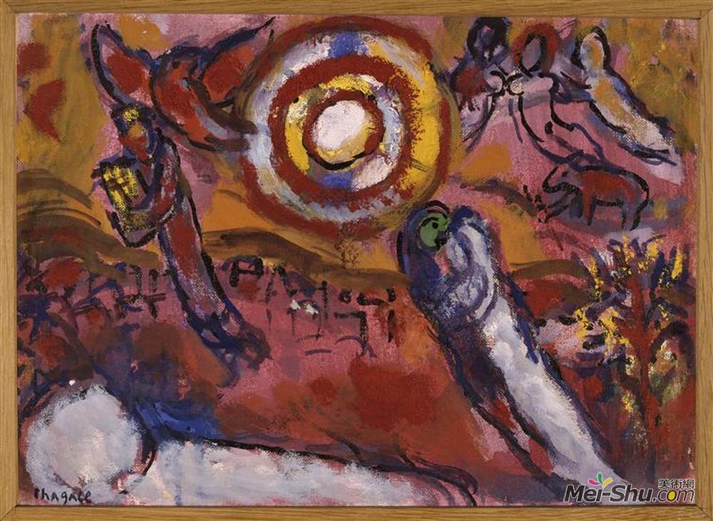 马克·夏加尔(Marc Chagall)高清作品《歌曲之歌》