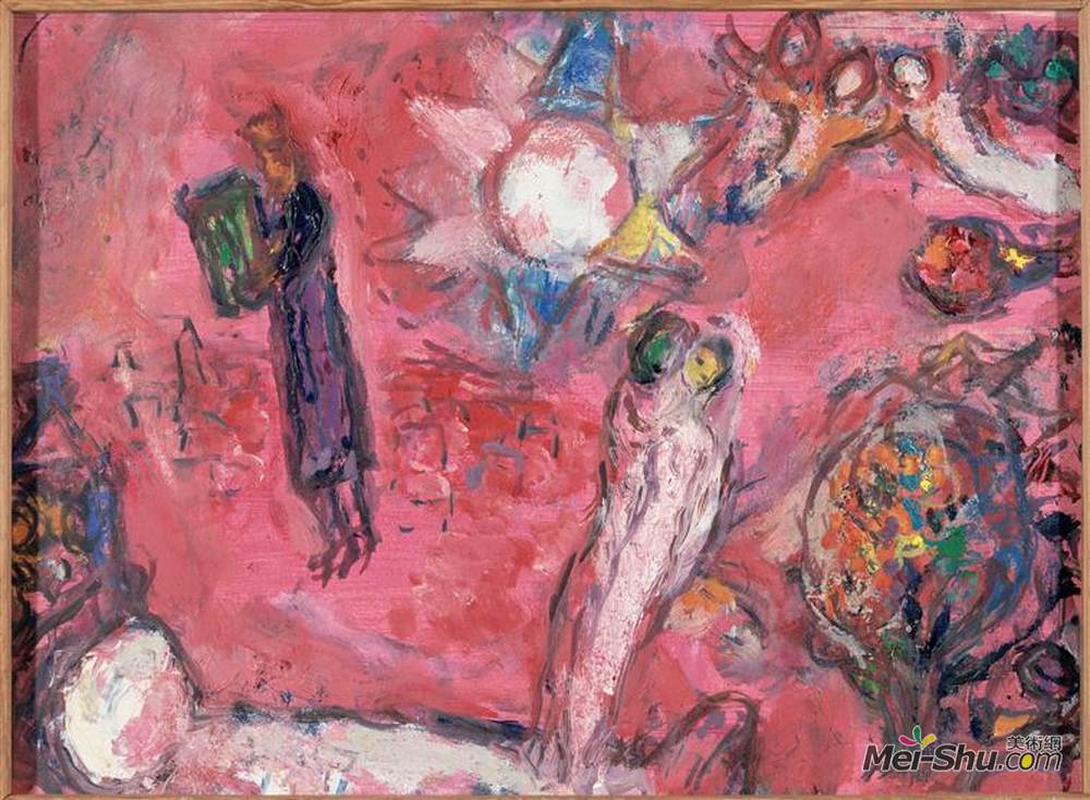 马克·夏加尔(Marc Chagall)高清作品《歌曲之歌》