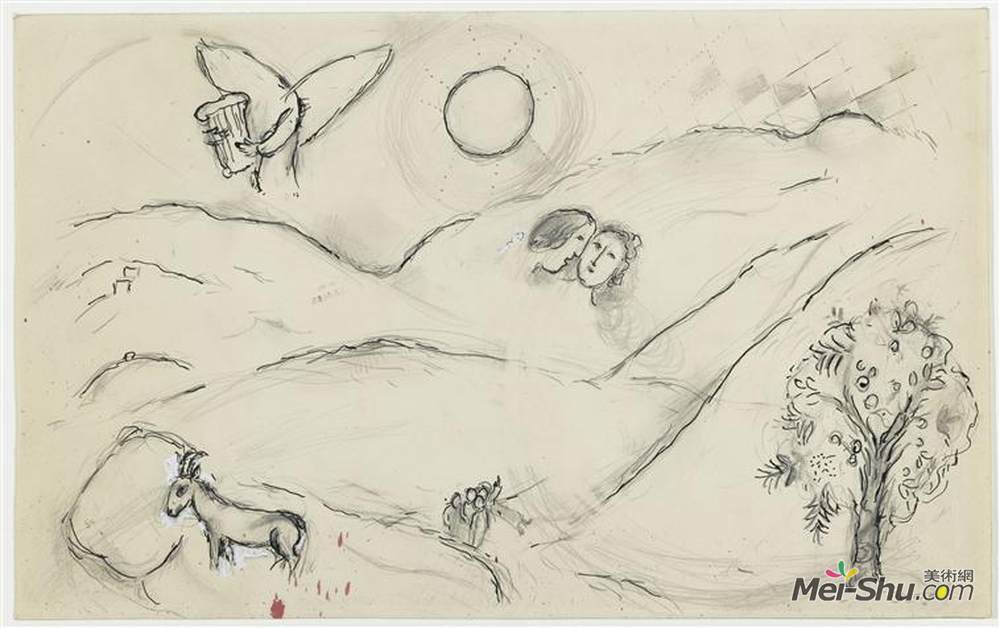 马克·夏加尔(Marc Chagall)高清作品《歌曲之歌》