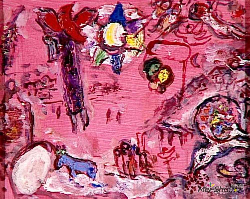 马克·夏加尔(Marc Chagall)高清作品《歌曲之歌》