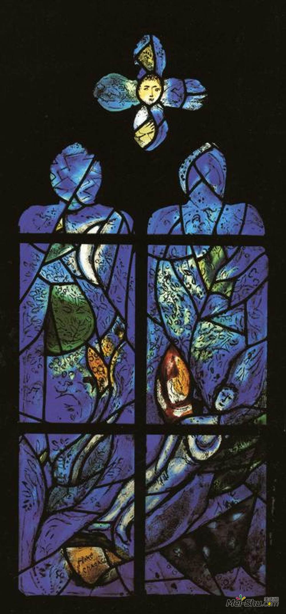 马克·夏加尔(Marc Chagall)高清作品《圣马克和圣马太》