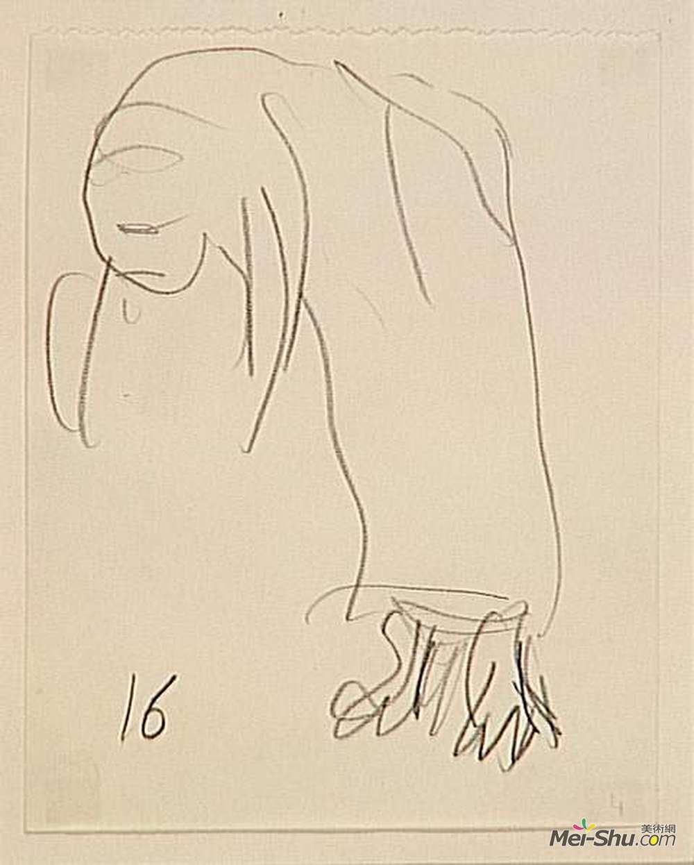 马克·夏加尔(Marc Chagall)高清作品《研究“出埃及记”和“出埃及记录”。》