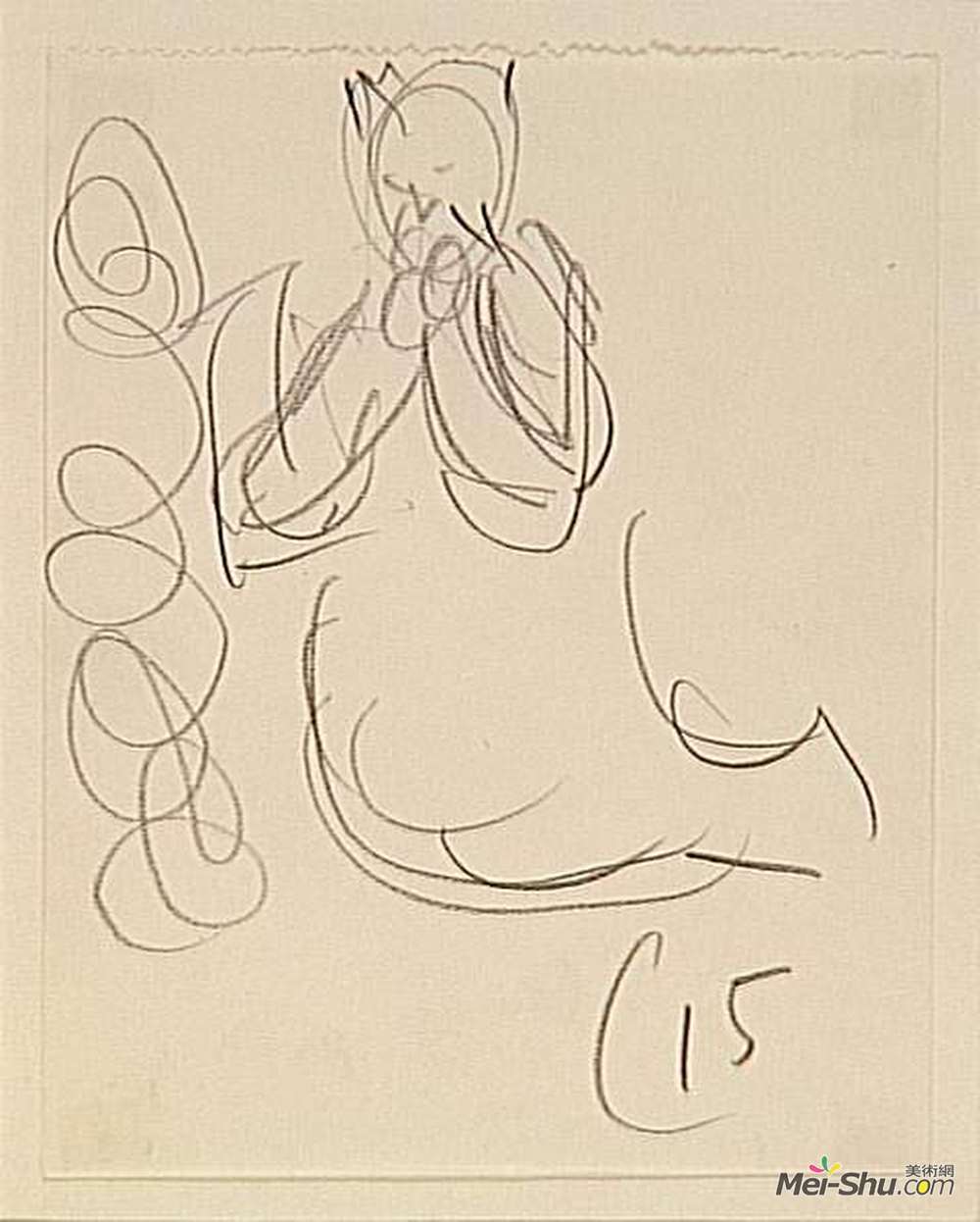 马克·夏加尔(Marc Chagall)高清作品《研究“出埃及记”和“出埃及记录”。》