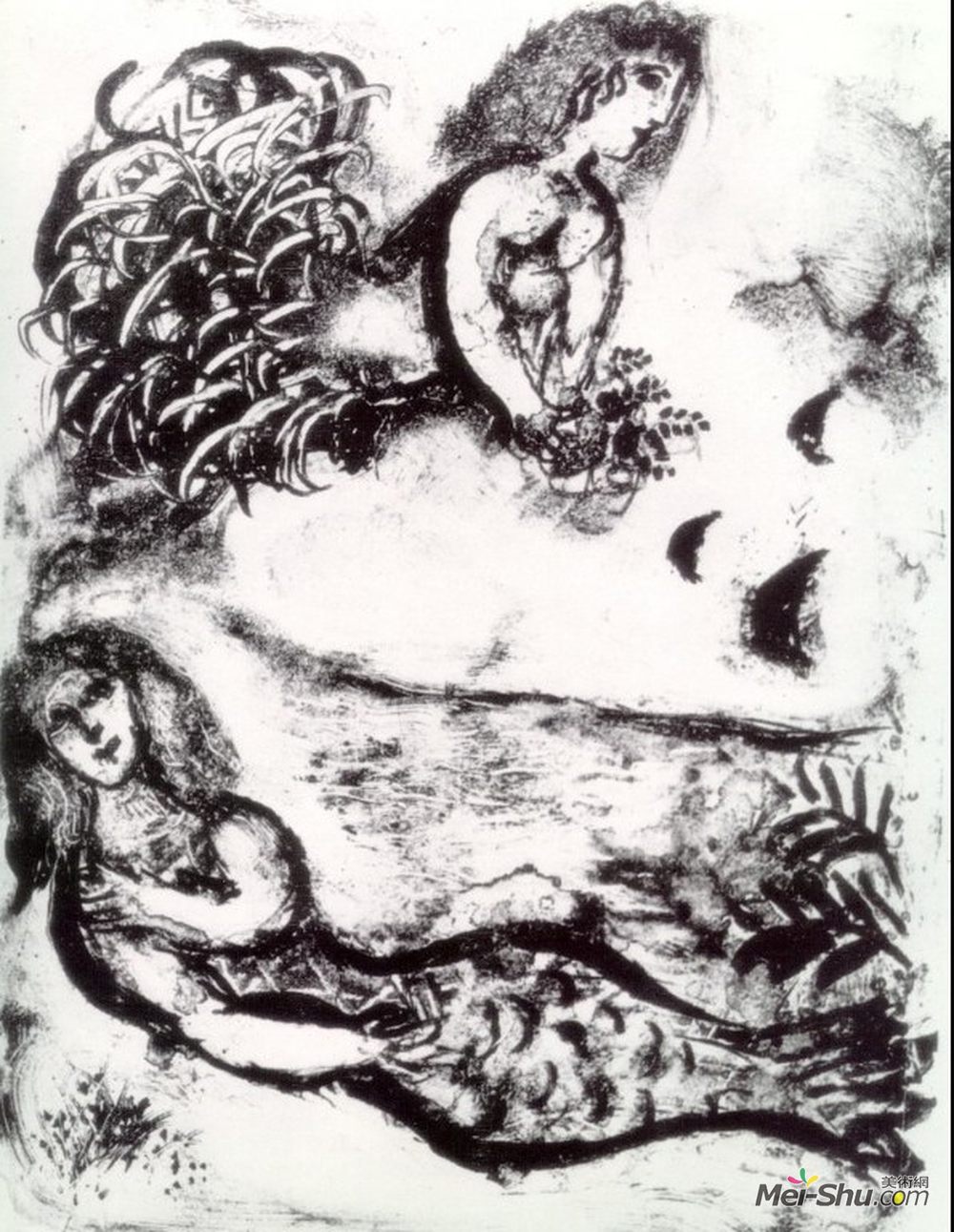 马克·夏加尔(Marc Chagall)高清作品《鸟》