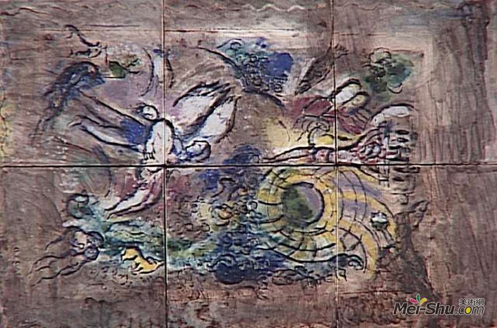 马克·夏加尔(Marc Chagall)高清作品《人的创造》
