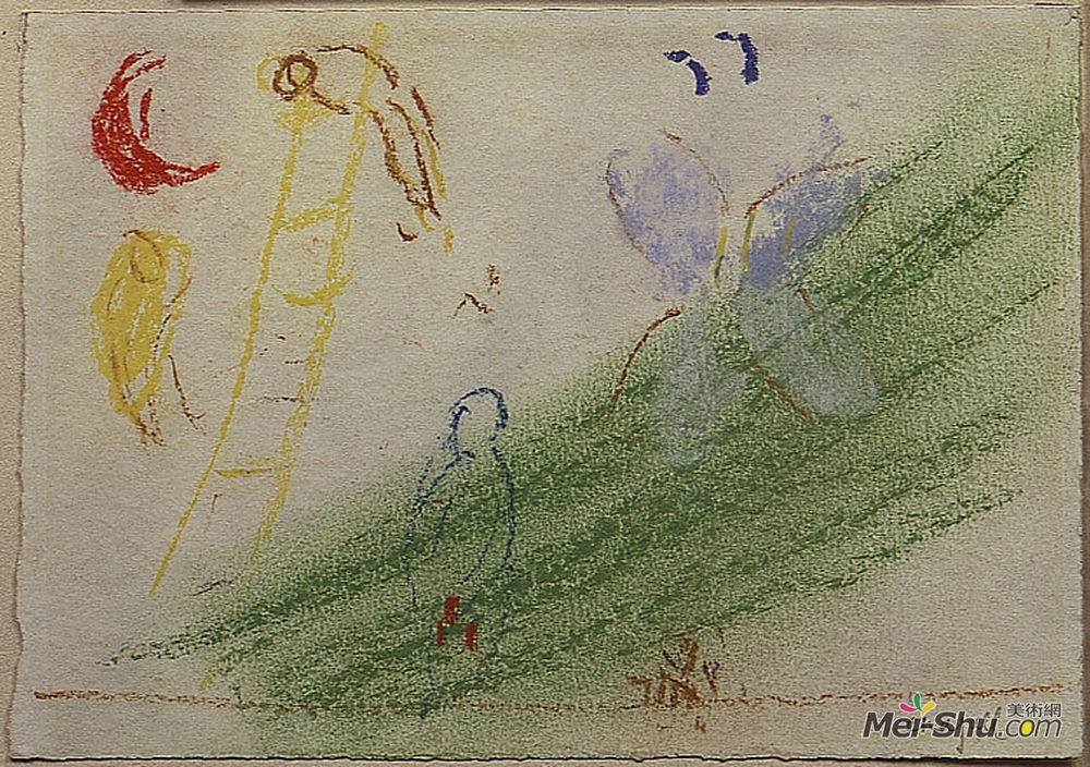 马克·夏加尔(Marc Chagall)高清作品《雅各伯的梦》