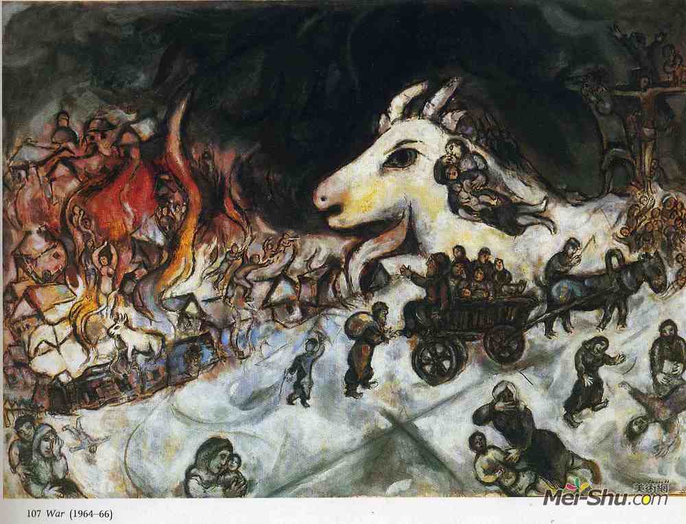 马克·夏加尔(Marc Chagall)高清作品《战争》
