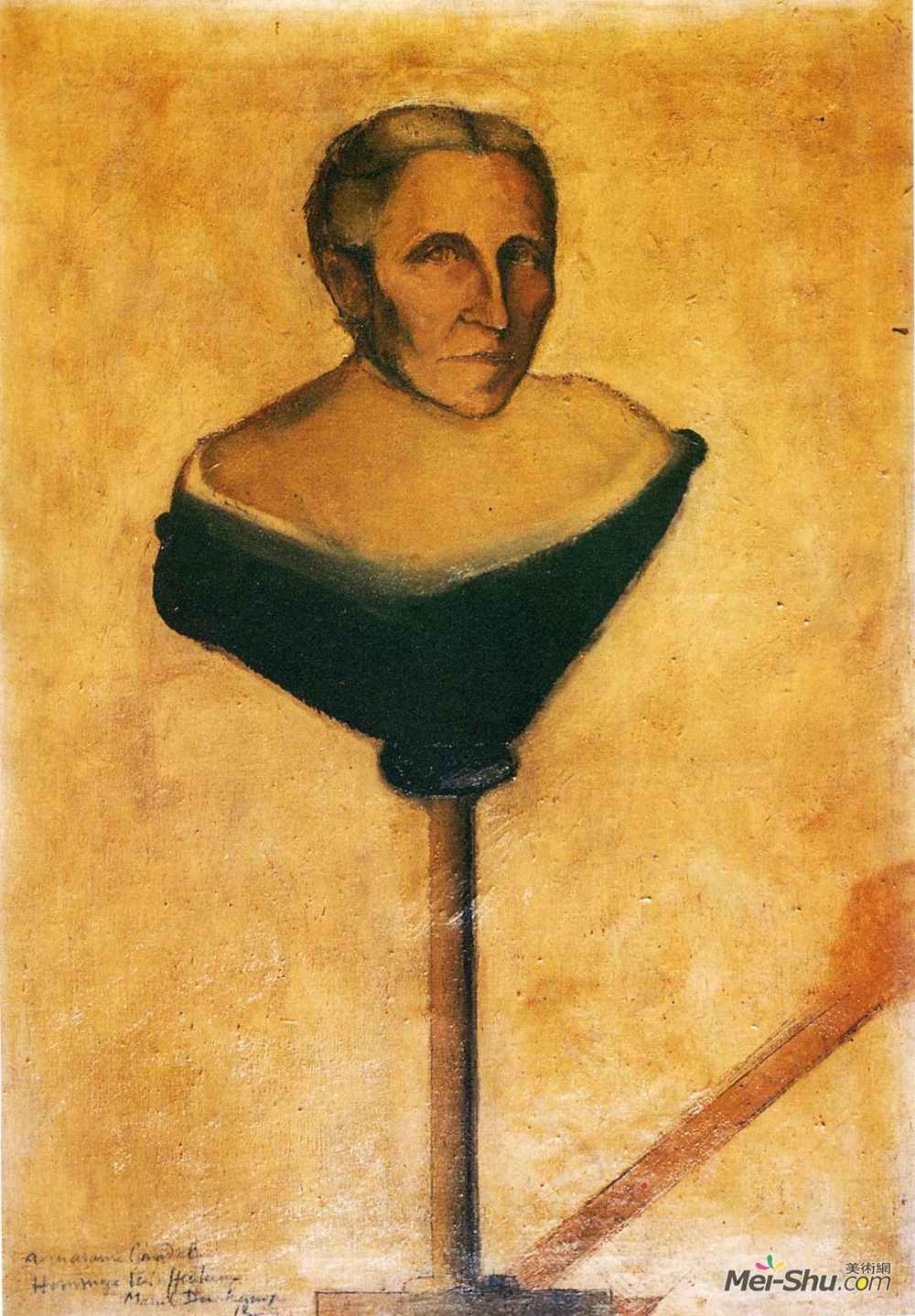 马塞尔·杜尚(Marcel Duchamp)高清作品《古斯塔夫·坎德尔母亲肖像》