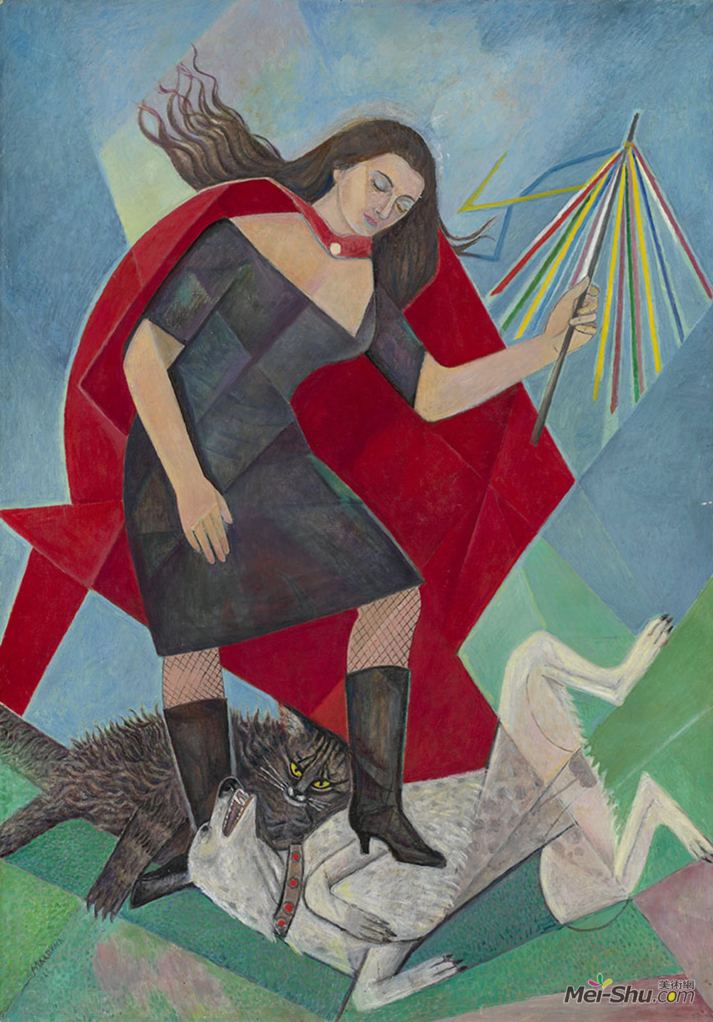 玛丽·沃罗比耶夫(Marevna (Marie Vorobieff))高清作品《女人与动物》