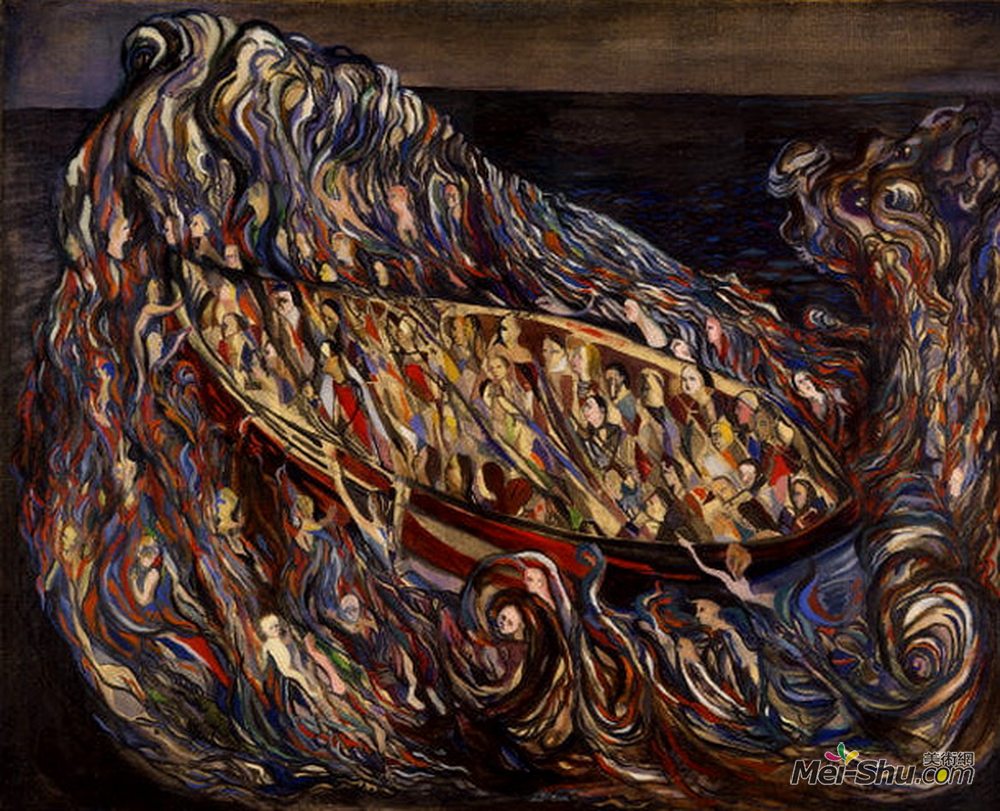 玛丽亚·海伦娜·维埃拉·达·席尔瓦(Maria Helena Vieira da Silva)高清作品《O Naufr&ágio》