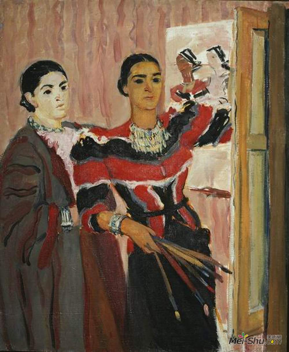 玛莉安·阿斯拉玛赞(Mariam Aslamazian)高清作品《Myself & Eran in the mirror.》