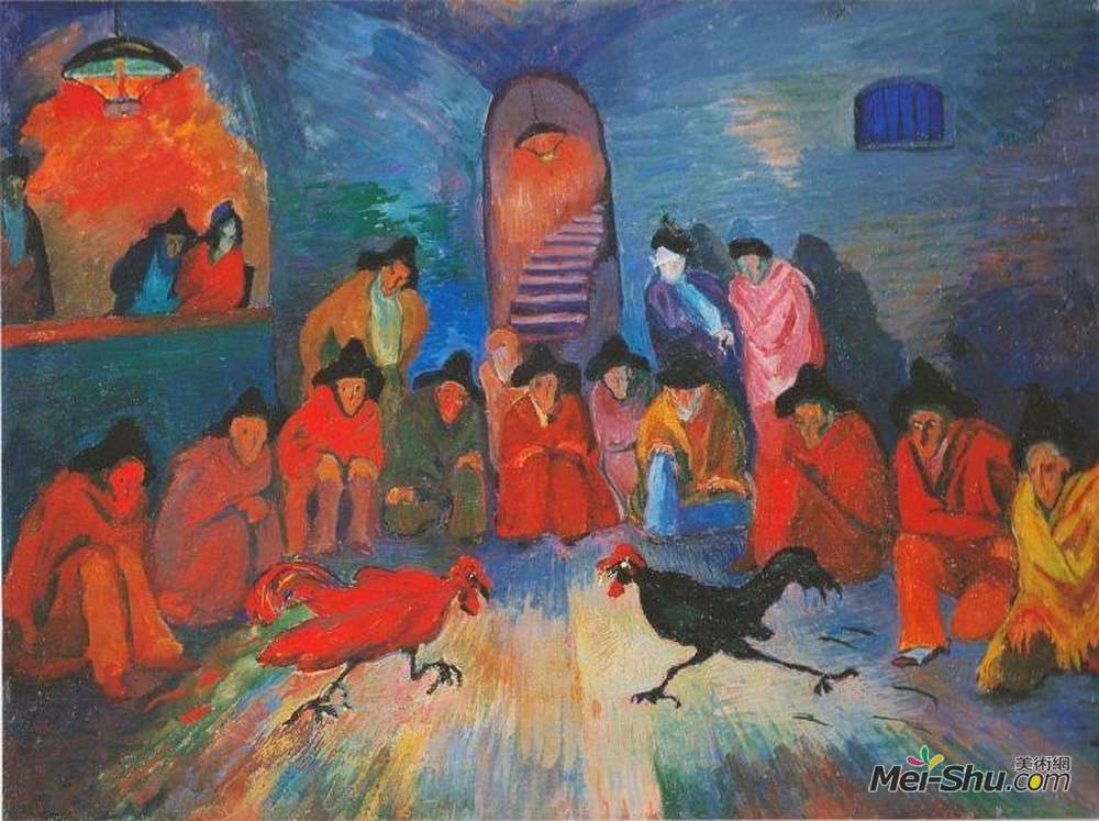 玛丽安冯韦勒金(Marianne von Werefkin)高清作品《Dibujo De Marianne Von Werefkin 19》