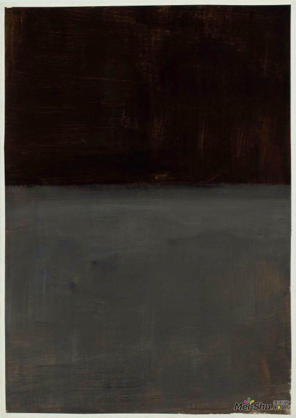 马克·罗斯科(Mark Rothko)高清作品《无标题（棕色和灰色）》